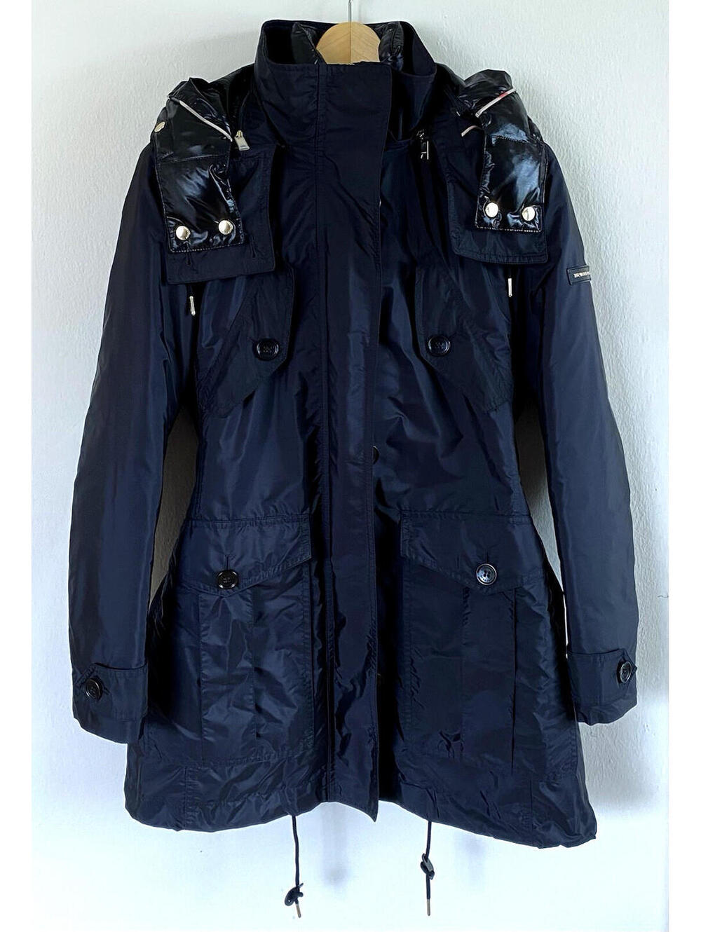 BURBERRY CHEVRINGTON 3-in-1 BLACK HOODED DOWN PARKA PUFFER